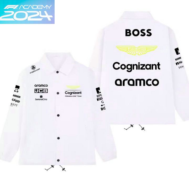 2024 Veste Boss Aston Martin Aramco Cognizant F1 Team Surchemise Hiver Homme